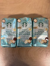 Starbucks White Chocolate Macadamia Nut, Flavored Ground Coffee, 11oz- 3 Bags