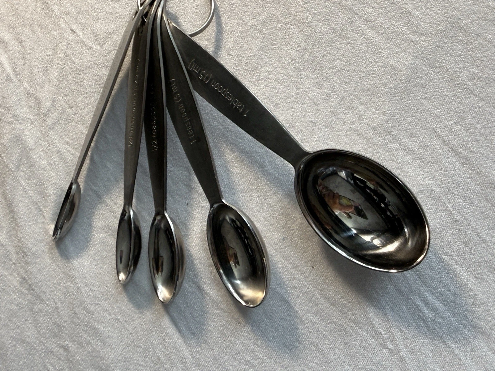 Cuisipro Stainless Steel 5-Piece Measuring Spoons Set Nesting Reusable Oval
Opens in a new window or