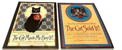 Lot of 2 Cat Advertising Books-''The Cat Made Me Buy It!'' & ''The Cat Sold It!''