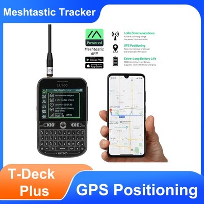 LILYGO T-Deck Plus 433/868/915MHZ Development Board GPS Black Keyboard w Battery
