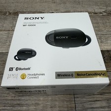 Sony WF-1000X/BM1 Wireless Noise Canceling Headphones - Black.