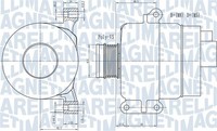 Magneti Marelli Lichtmaschine Generator Lima 063731969010 14V FüR Fiat 500L 500