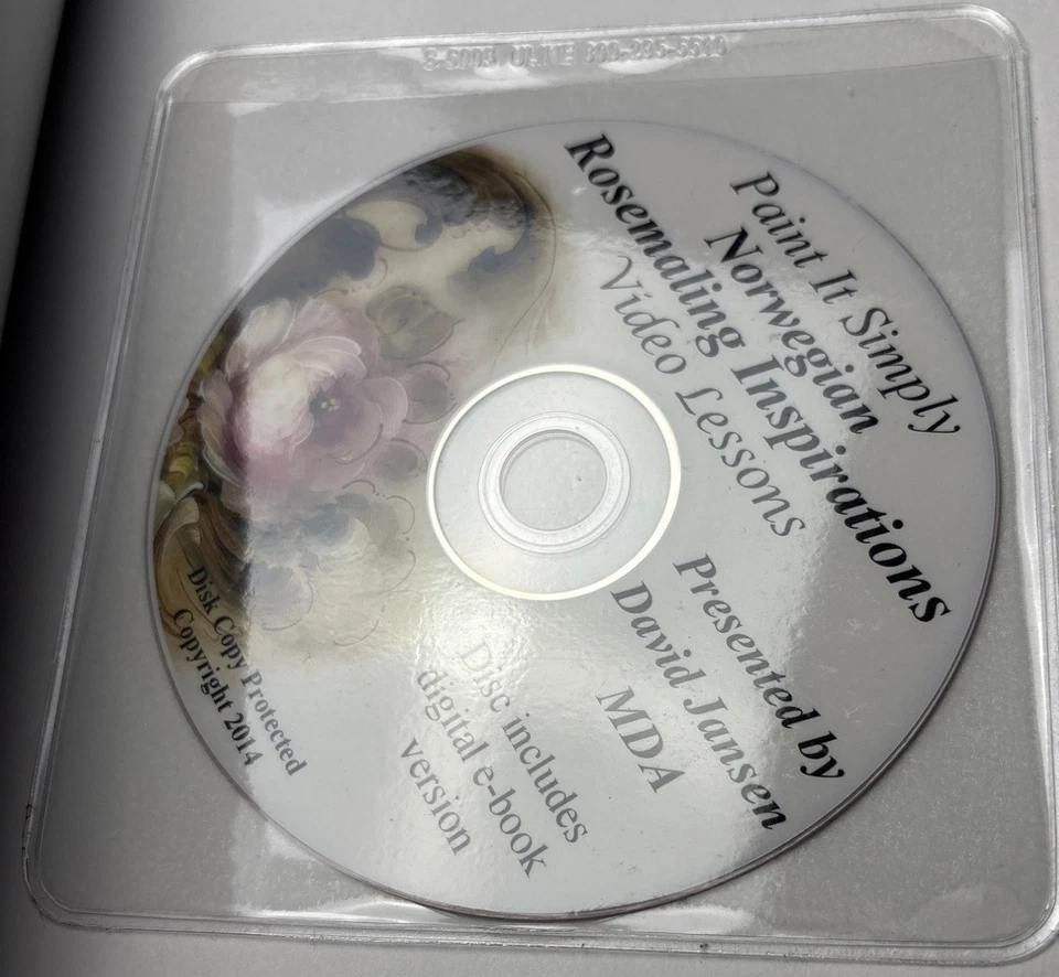 Norwegian Rosemaling Inspirations Vol. 1 Book & DVD Jansen Art Studio - Image 4 of 4