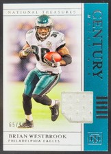 2019 Panini National Treasures Brian Westbrook Century Materials /99 Eagles BF
