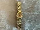 New ListingSeiko Watch Women Gold Dial Gold Tone Round New Battery Vintage
