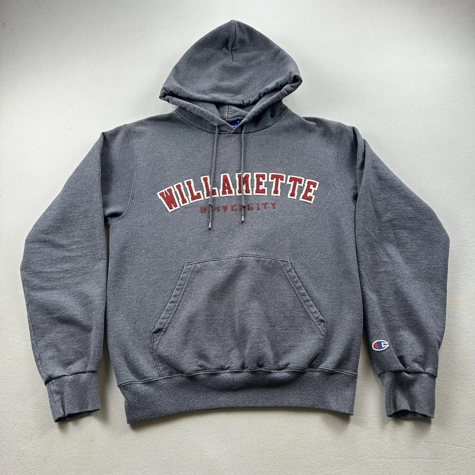Willamette University Hoodie Sweatshirt Mens Small Gray Champion Fleece College