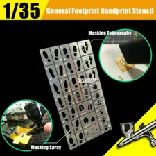 1/35 Scale General Use Handprint&Footprint Stencil Details-up Craft Hobby Tool