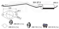 Ernst 331272 MittelschalldäMpfer FüR Ford