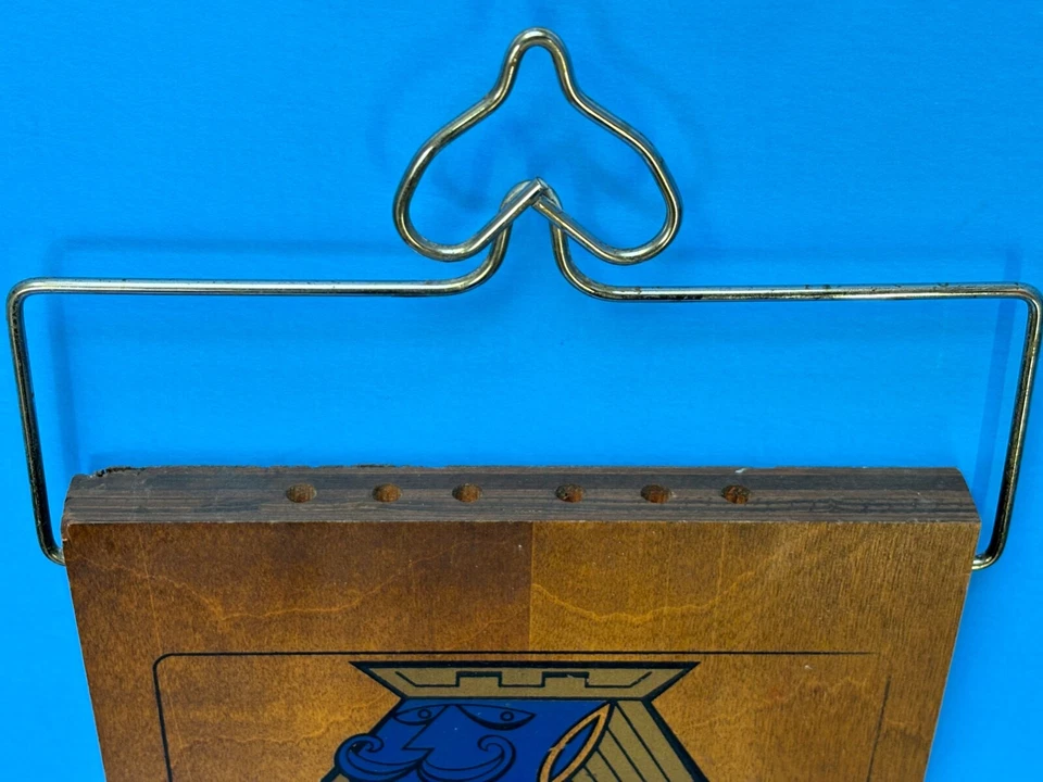 Vintage Mid-Century Modern Jack of Diamonds Cribbage Board Wooden by Stancraft - Image 2 of 4