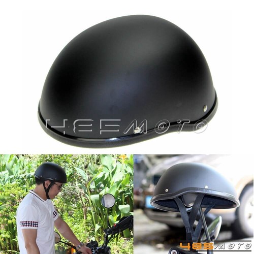 Face Biker Novelty Helmet Matt Black 