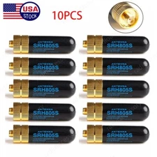 10Pcs SMA Dual Band Female Short Antenna SRH805S for Baofeng UV-5R BF-888s Radio