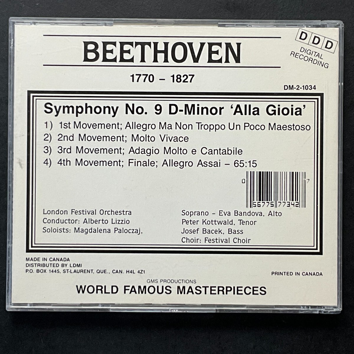 Beethoven, Alberto Lizzio, Symphony No. 9 D-Minor, Alla