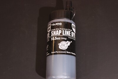 Tajima PLC3-BK300 Snap Line Dye, Permanent Marking Chalk, Black, 10.5 oz.