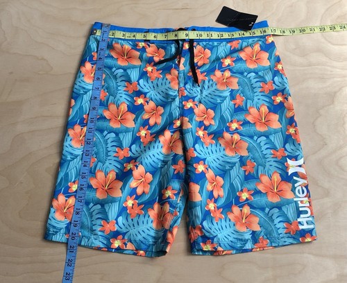 New Hurley Hawaiian Board Short Big Kids Size 20/30 Polyester Button Pocket. - Picture 10 of 11