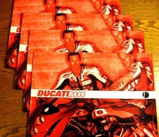 2003 Ducati Prestige Motorcycle Brochure LOT (4) pcs 999 749 998 748 Supersport