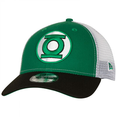 Green Lantern Logo New Era 9Forty Adjustable Trucker Hat Multi-Color