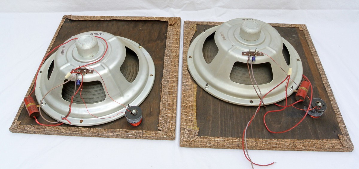 Speakers from GE Tube Stereo Console 12