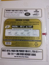 Pioneer Photo Album Memory Book Refill Pages White 5 Top Loading 5...