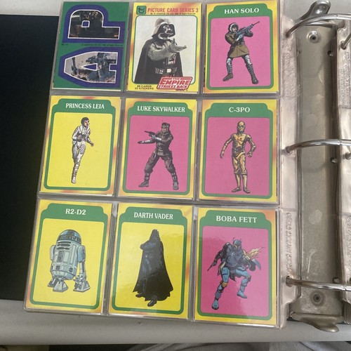 Lot Vintage Star Wars trading Cards Topps Stickers Wax Packs One Full Binder - Picture 13 of 18