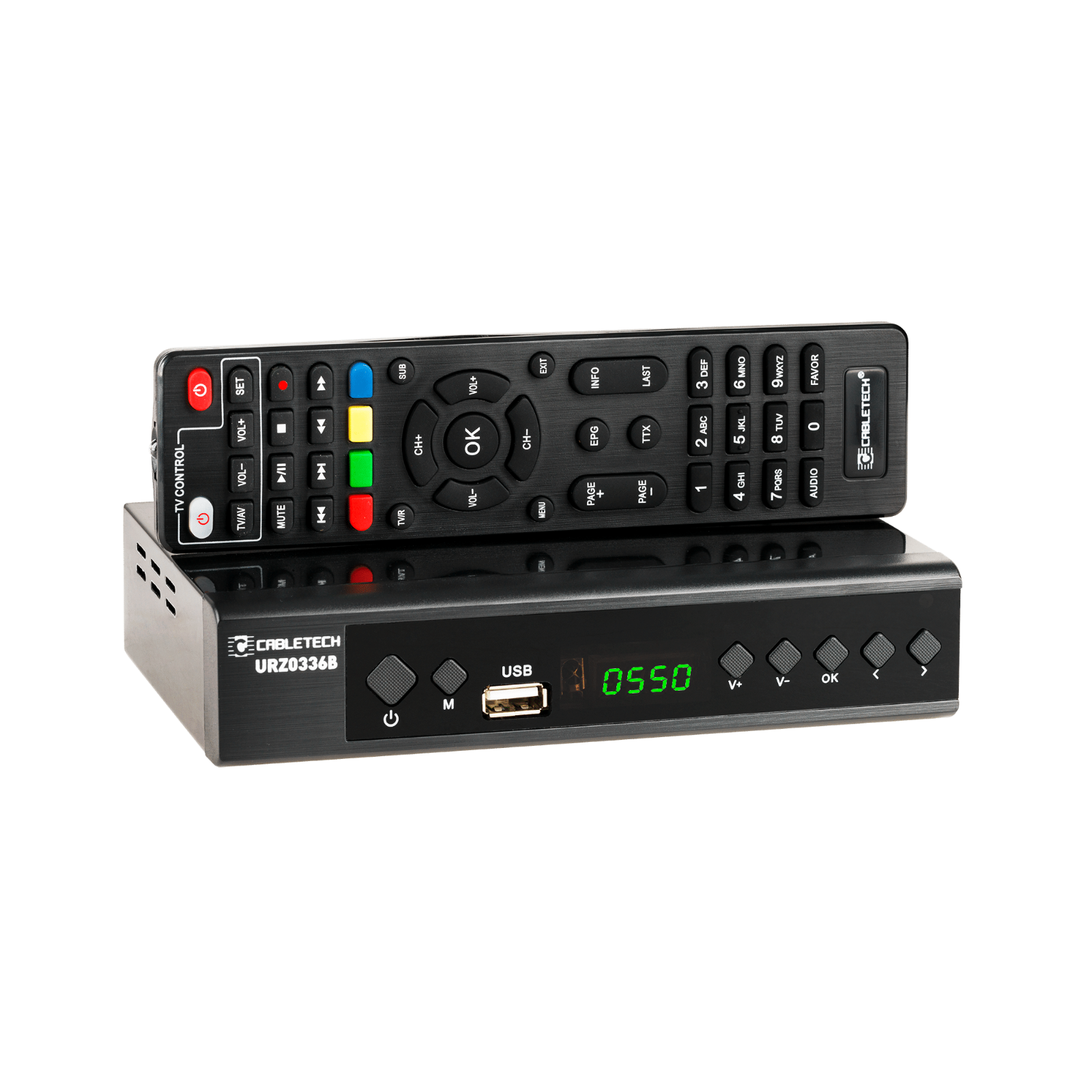 Cabletech URZ0336B Tuner DVB-T2 HEVC H.265 Receiver