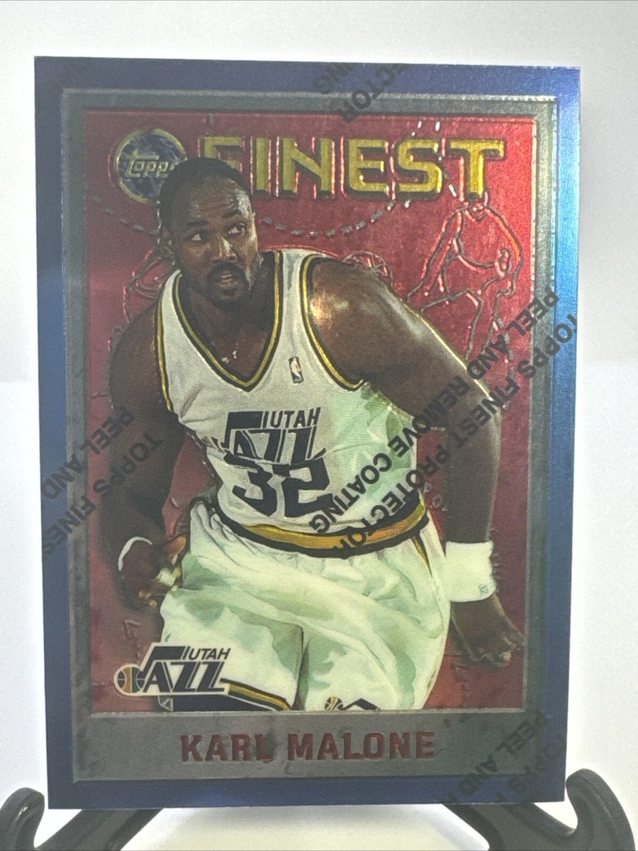 1996 TOPPS FINEST #209 KARL MALONE NBA BASKETBALL CARD Unpeeled | eBay