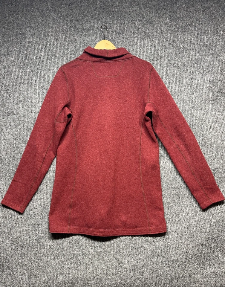 Suéter Arcteryx Desira XL para mujer cuello embudo forrado de lana borgoña Foto 3 de 4