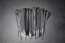 100 PACK 6 INCH ZIP TIES NYLON BLACK 40 LBS UV WEATHER RESISTANT WIRE CABLE BCT6