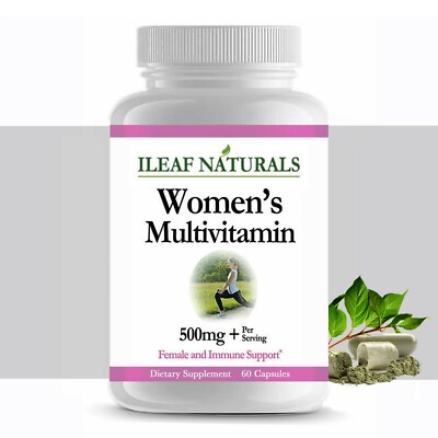 iLeafNaturals Women s Multivitamin, Minerals, Antioxidants, Herbs 500 MG 