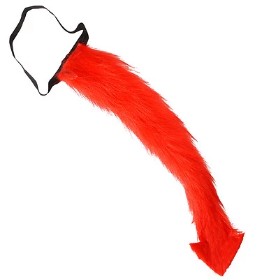 WIDMANN S.R.L. Teufelsschwanz aus Plüsch modellierbar Schwanz Halloween Accessoire 128145D13