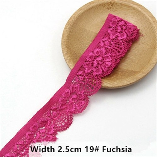 Elástico Cuello Puño Lencería Disfraz Encaje Ribete Hemline Falda Cinta 5M - Imagen 14 de 37
