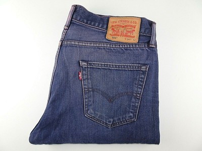 LEVIS 504 Mens Jeans Straight Leg Purple Denim SIZE W34 L32 Waist 34” Leg  32\