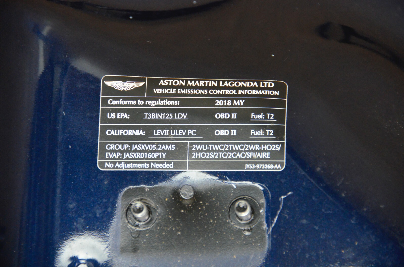 2017 2018 Aston Martin DB11 Hood Bonnet Cover OEM 17 18