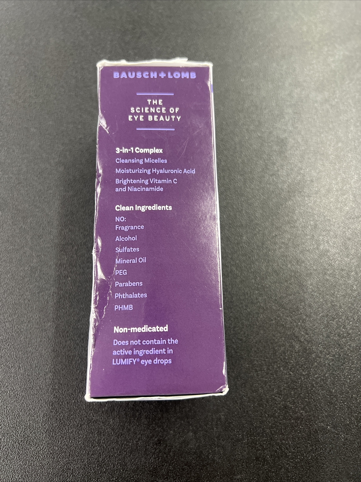 Bausch + Lomb Lumify Eye Illuminations 3 in 1 Micellar Cleansing Water 5.4 oz