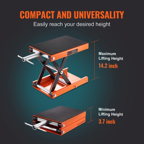 VEVOR Cric de Moto à Ciseaux Pont Élévateur 500 kg Table Élévatrice pour Quad - Afbeelding 6 van 12