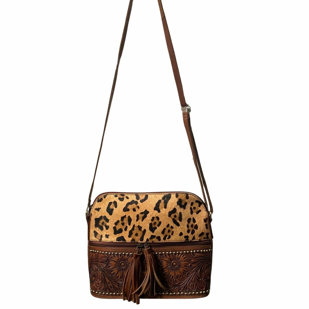 American Darling Womens Tooled Leather Hair-on Concealed Carry