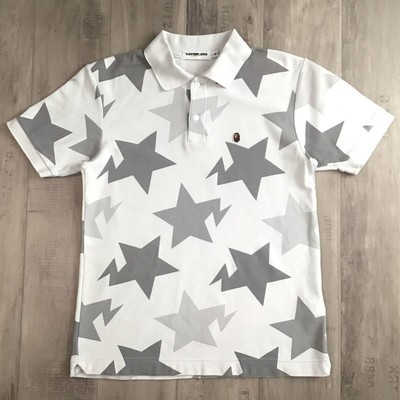white bape polo