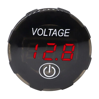 12V 24V LED Digital Voltage Meter Capacity Display Volt Switch Car Panel Battery