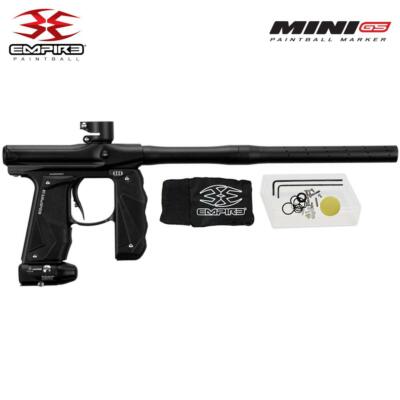 Empire Mini GS Electronic Paintball Gun Marker - Dust Black 2-pc Barrel