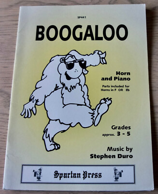 STEPHEN DURO BOOGALOO FÜR HORN F ODER Es & KLAVIER GRADE 3-5 NOTENBUCH (1996)