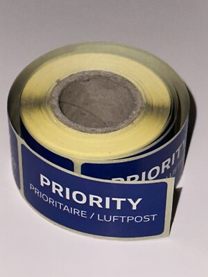 Deutsche Post Brief International PRIORITY Aufkleber Luftpost 20 50 100 250St.