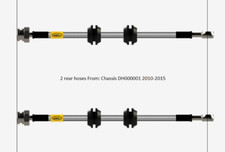 REAR HEL Braided Brake Lines Hoses For Land Rover Freelander 2 All Models 10-15