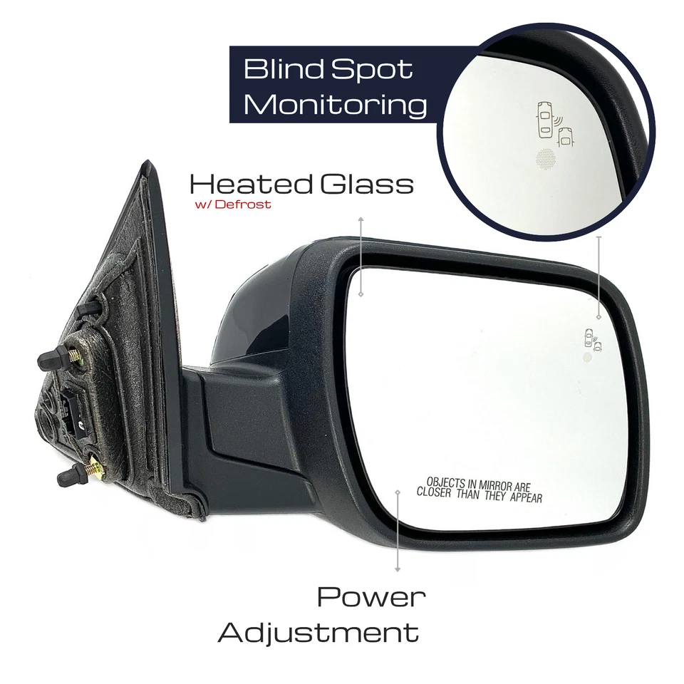 Espejo retrovisor lateral derecho ajuste derecho Ford Explorer 2011-2015 punto ciego plegado eléctrico 11 cables Foto 2 de 4