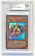 2002 Yu-Gi-OH! Magic Ruler TOON MERMAID MRL-072 1st Edition Ultra Rare BGS 8.5!
