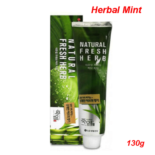 LG Oriental Dental Care Bamboo Salt Toothpaste Natural Fresh Herb 130g 3p or 6p - Bild 2 von 3