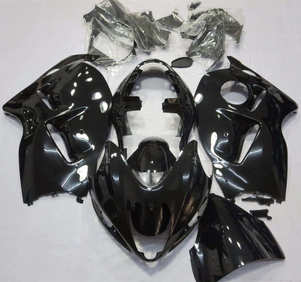 Fairing Kit For Suzuki Hayabusa GSXR1300R 1999-2007 Glossy Black ABS Injection - Image 2 of 4