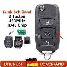 AUTO FUNK SCHLÜSSEL 434MHz FÜR VW GOLF TOURAN CADDY JETTA SEAT SKODA 1K0959753G