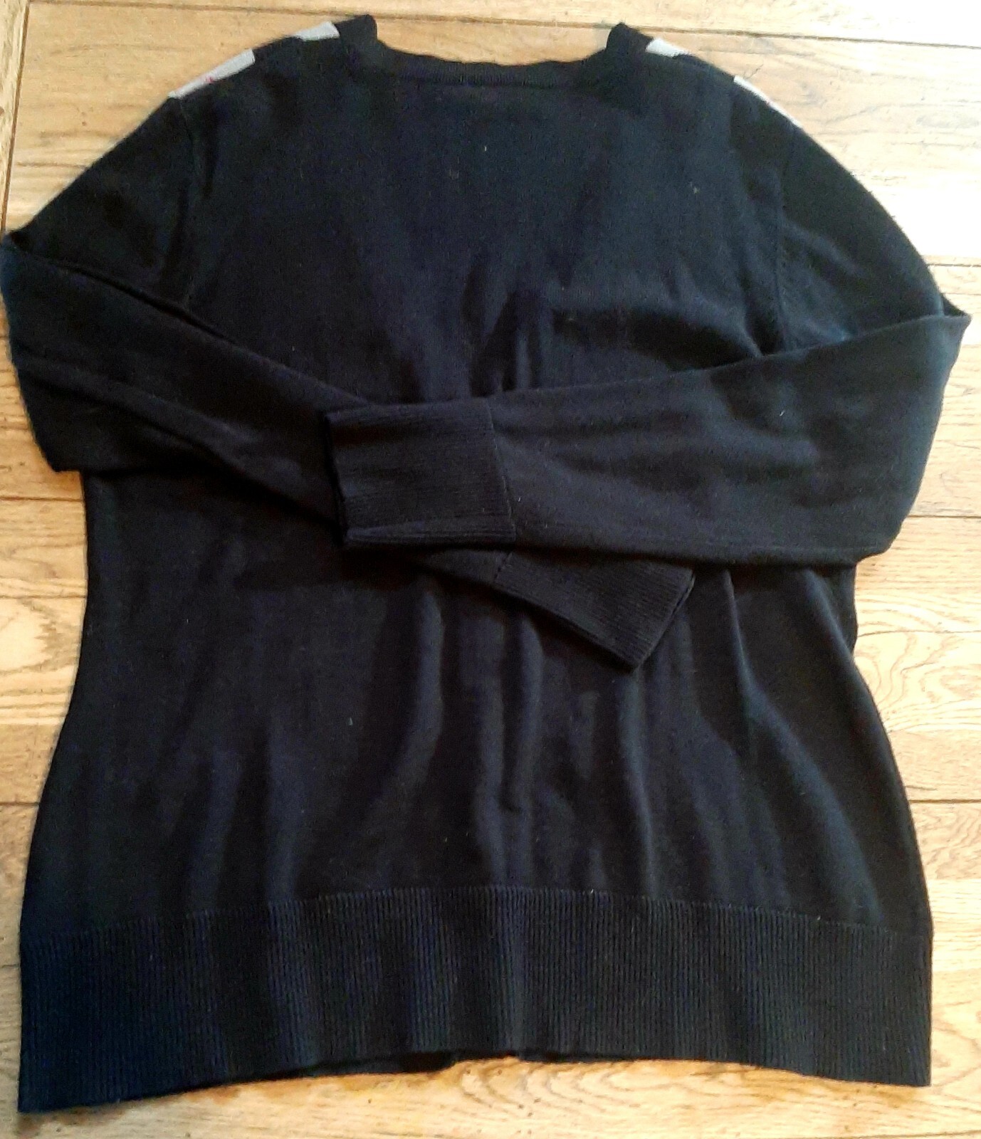 Basic Edition Argyle Diamond Button Front Cardiga… - image 5