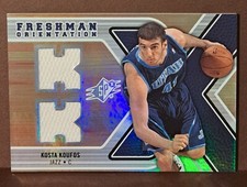 2008-09 Upper Deck NBA SPX freshman orientation  Kosta Koufos rookie jersey