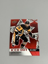 Jason Zucker 2021-22 Upper Deck Allure Hockey Iced Out Insert IO-4 Penguins