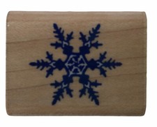 Inkadinkado Snowflake Rubber Stamp Winter Snow LRS89